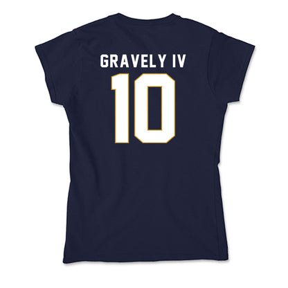 Notre Dame - NCAA Baseball : Warren Gravely IV - Soft Style Women’s T-Shirt-1