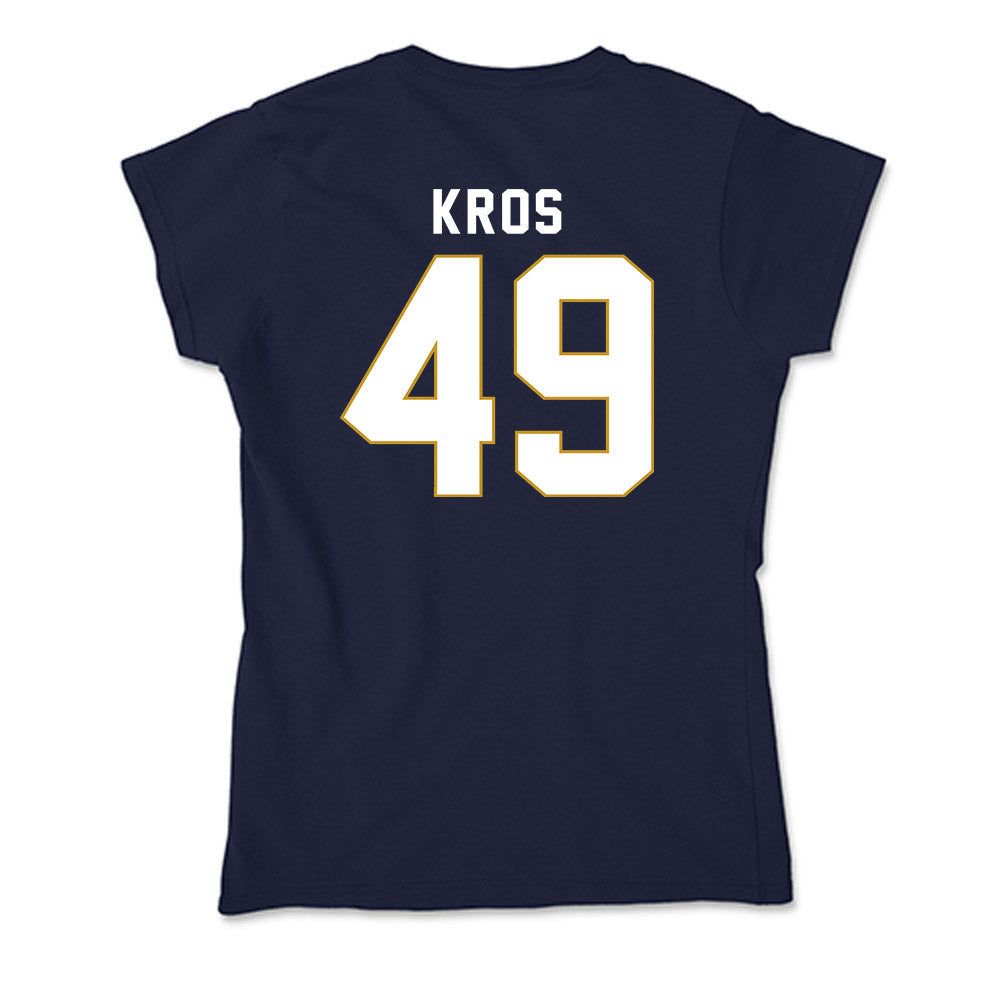 Notre Dame - NCAA Football : Andrew Kros - Soft Style Women’s T-Shirt-1