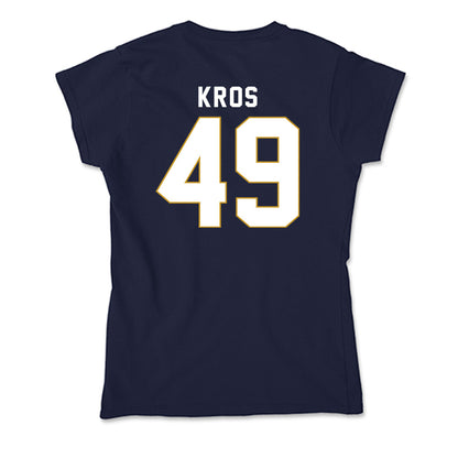 Notre Dame - NCAA Football : Andrew Kros - Soft Style Women’s T-Shirt-1