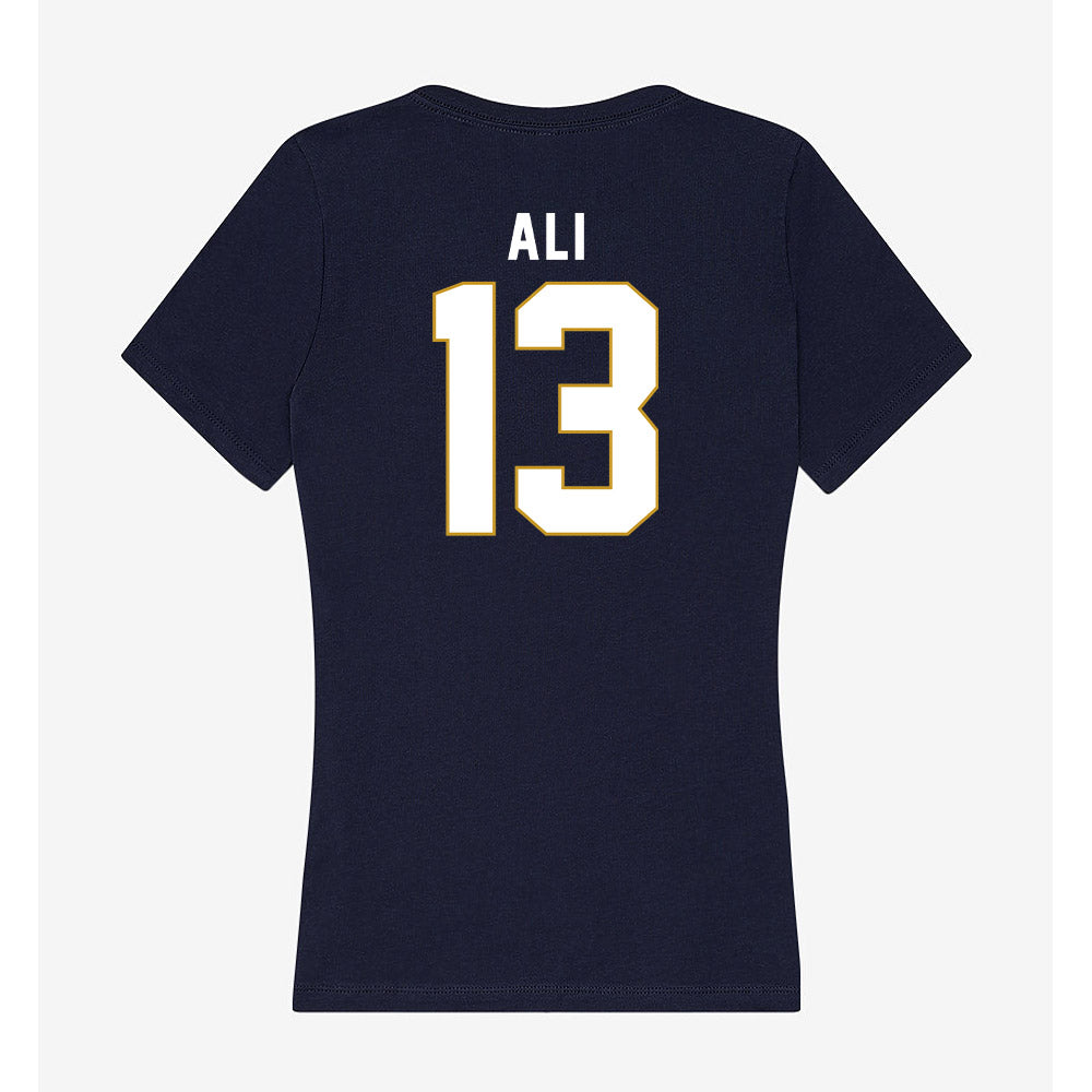 Notre Dame - NCAA Men's Ice Hockey : Brennan Ali - Women's V-Neck T-Shirt-1