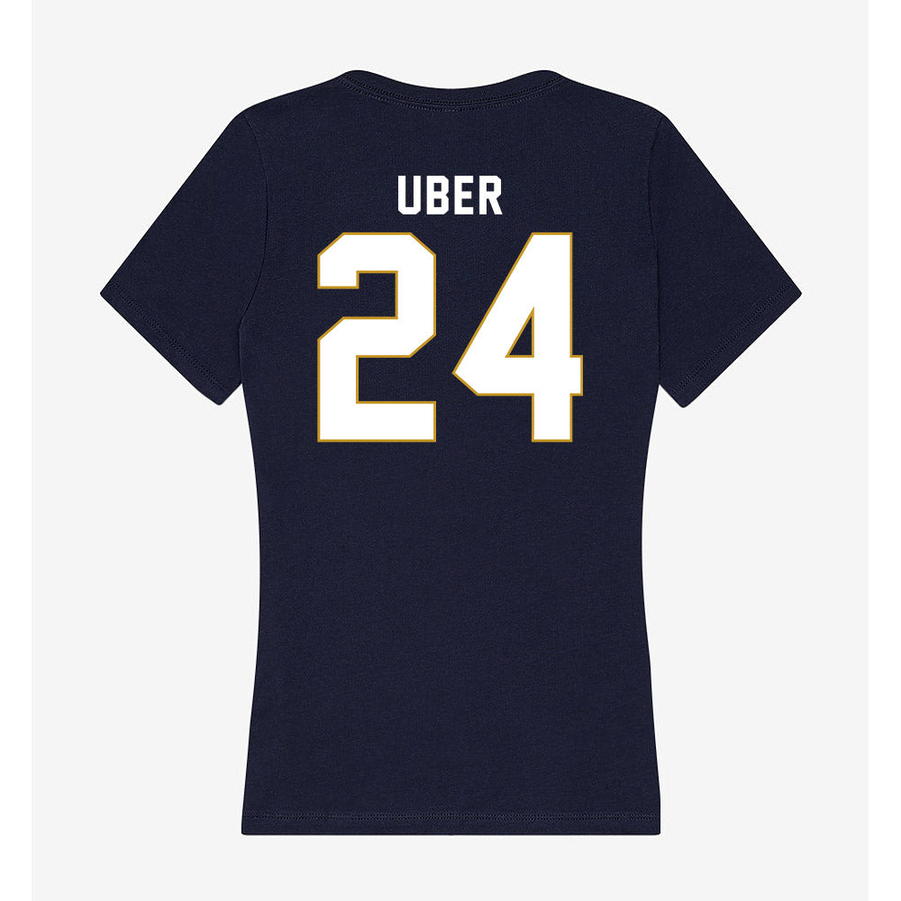 Notre Dame - NCAA Baseball : Ty Uber - Women's V-Neck T-Shirt-1
