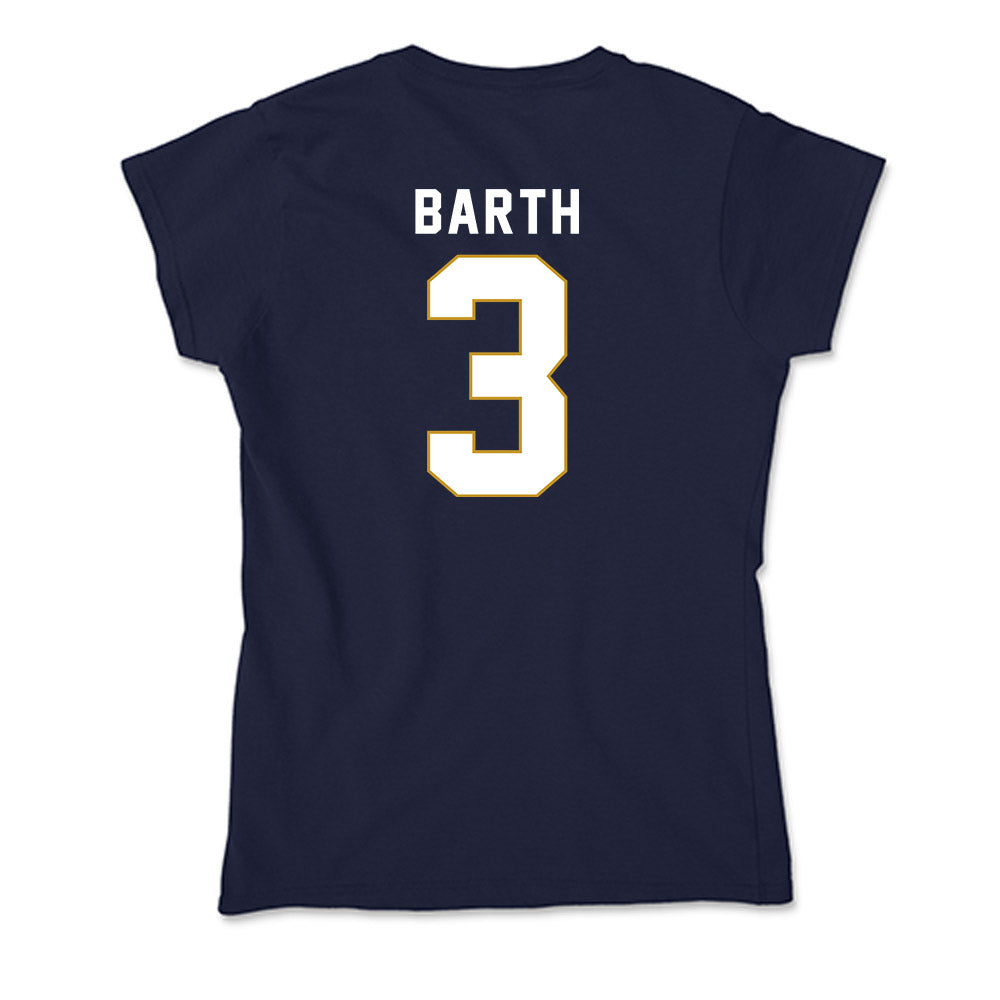 Notre Dame - NCAA Baseball : Mason Barth - Soft Style Women’s T-Shirt-1