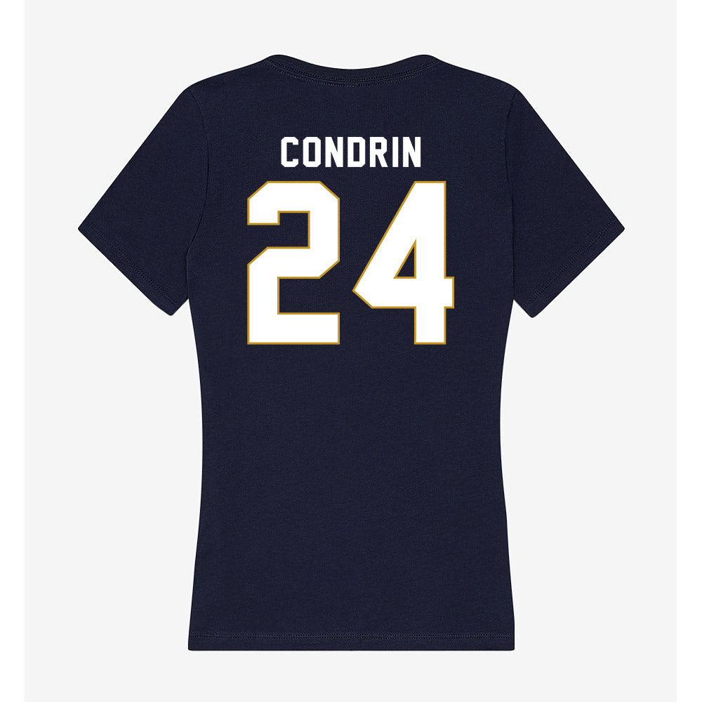 Notre Dame - NCAA Baseball : Luke Condrin - Women's V-Neck T-Shirt-1