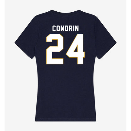 Notre Dame - NCAA Baseball : Luke Condrin - Women's V-Neck T-Shirt-1