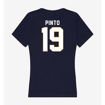 Notre Dame - NCAA Women's Soccer : Ally Pinto - Women's V-Neck T-Shirt-1