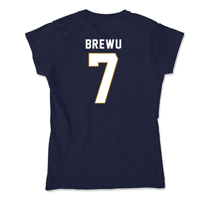 Notre Dame - NCAA Football : Francis Brewu - Soft Style Women’s T-Shirt-1