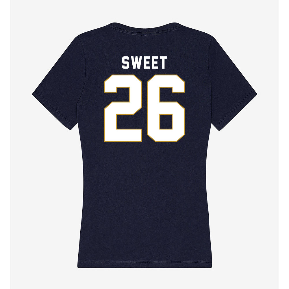 Notre Dame - NCAA Softball : Tenley Sweet - Women's V-Neck T-Shirt-1