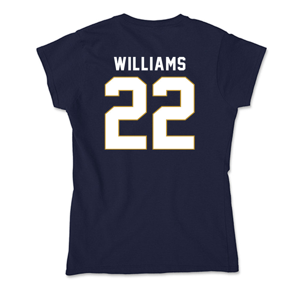 Notre Dame - NCAA Football : Aneyas Williams - Soft Style Women’s T-Shirt-1