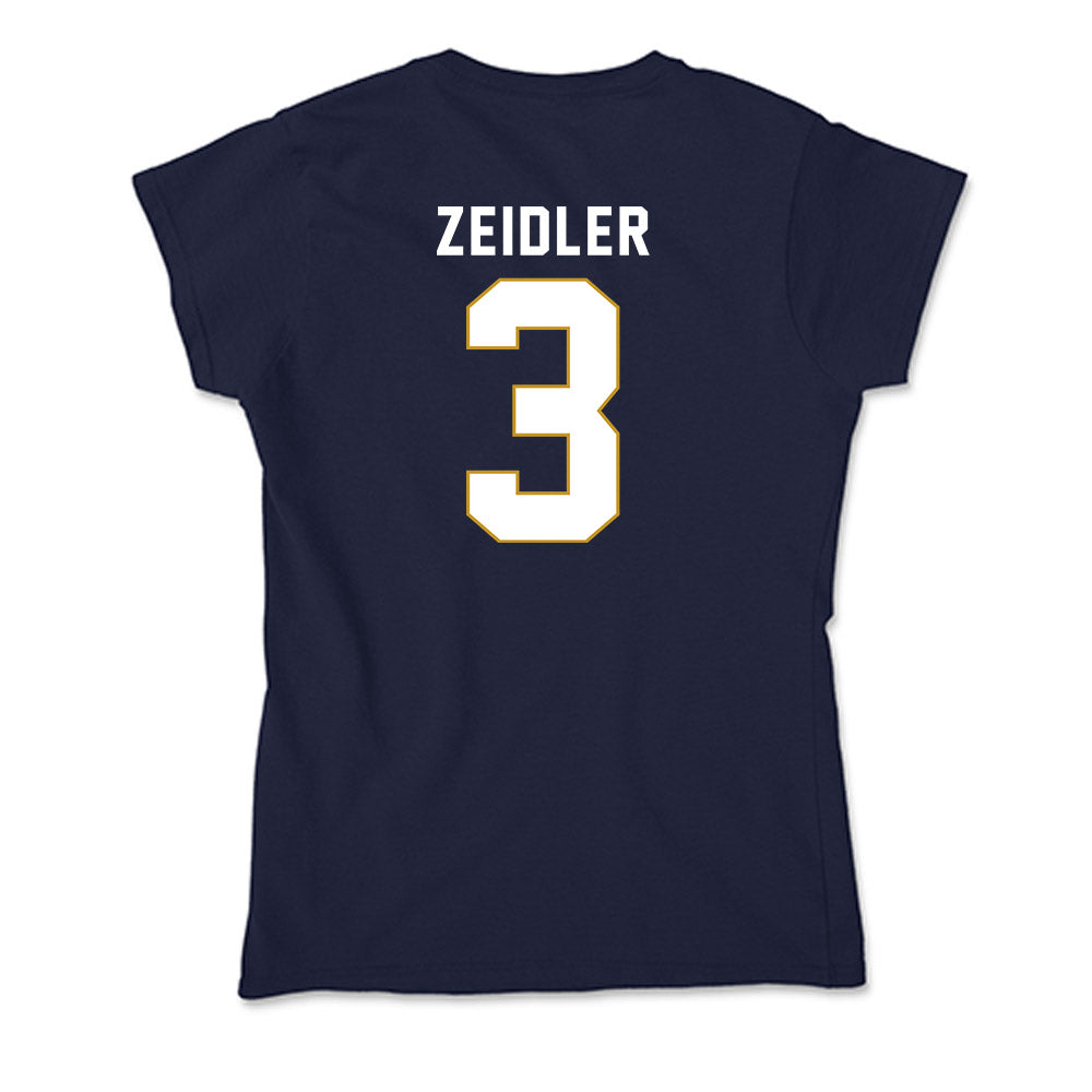 Notre Dame - NCAA Women's Volleyball : Portia Zeidler - Soft Style Women’s T-Shirt-1
