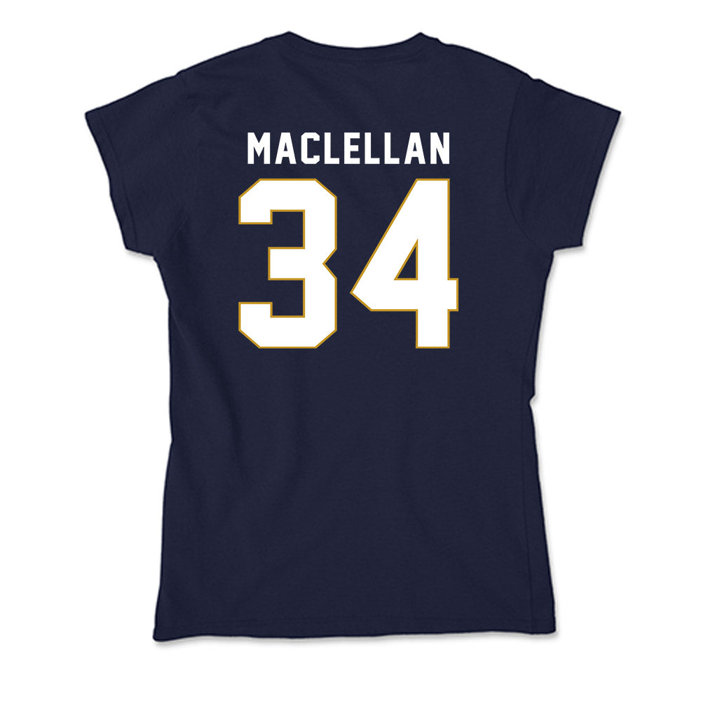 Notre Dame - NCAA Men's Basketball : Matthew MacLellan - Soft Style Women’s T-Shirt-1