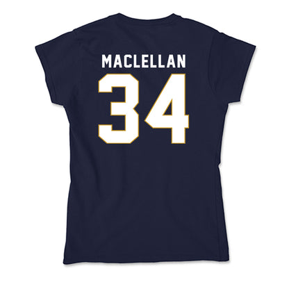 Notre Dame - NCAA Men's Basketball : Matthew MacLellan - Soft Style Women’s T-Shirt-1