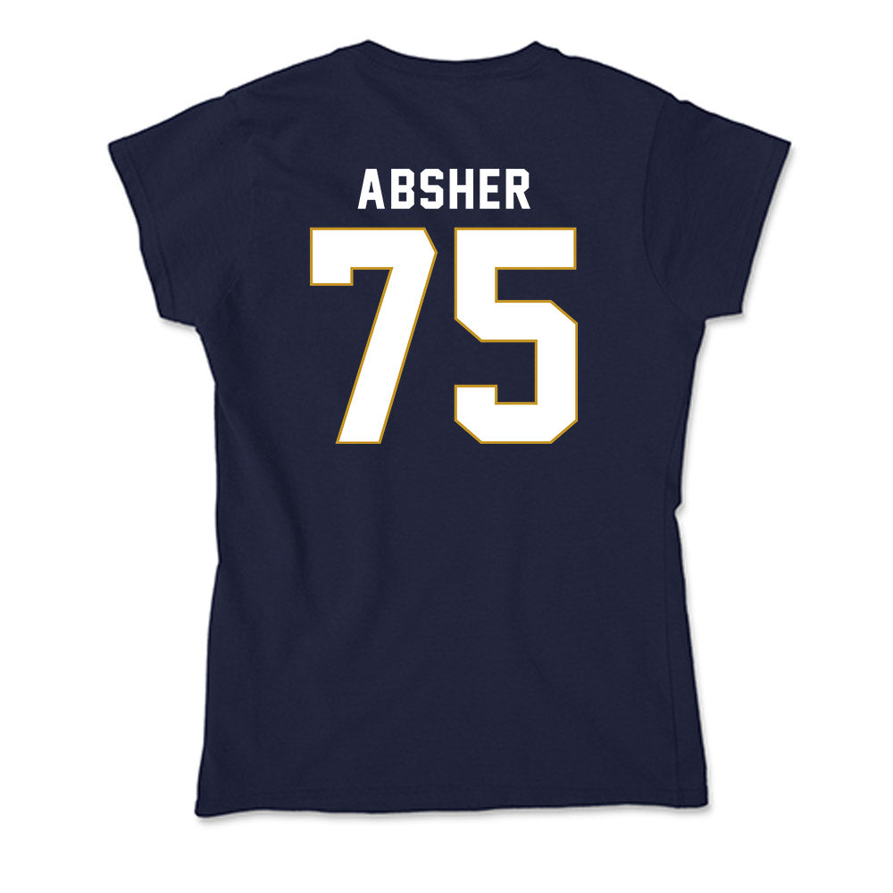 Notre Dame - NCAA Football : Sullivan Absher - Soft Style Women’s T-Shirt-1