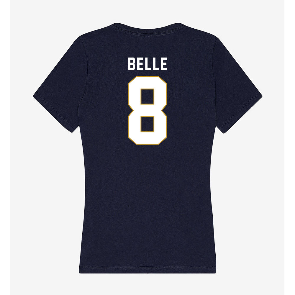 Notre Dame - NCAA Men's Ice Hockey : William Belle - Women's V-Neck T-Shirt-1