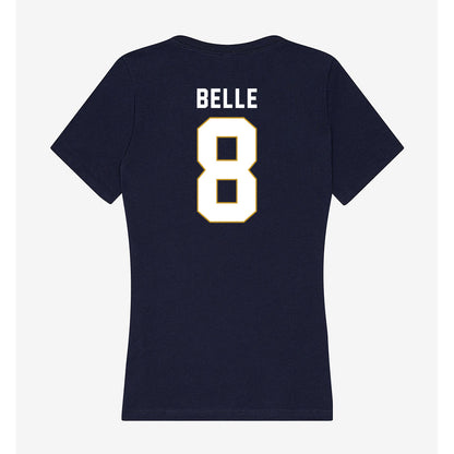 Notre Dame - NCAA Men's Ice Hockey : William Belle - Women's V-Neck T-Shirt-1