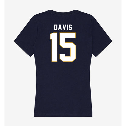 Notre Dame - NCAA Men's Lacrosse : Anderson Davis - Women's V-Neck T-Shirt-1