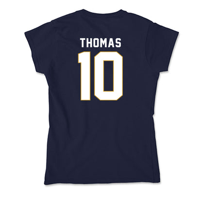 Notre Dame - NCAA Football : Loghan Thomas - Soft Style Women’s T-Shirt-1