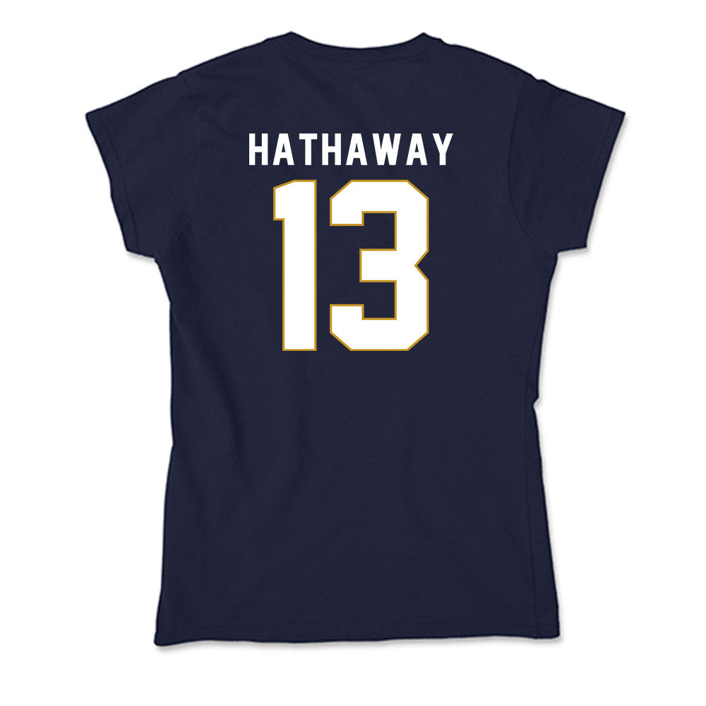 Notre Dame - NCAA Women's Soccer : Melinda Hathaway - Soft Style Women’s T-Shirt-1