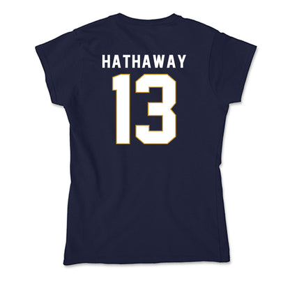 Notre Dame - NCAA Women's Soccer : Melinda Hathaway - Soft Style Women’s T-Shirt-1
