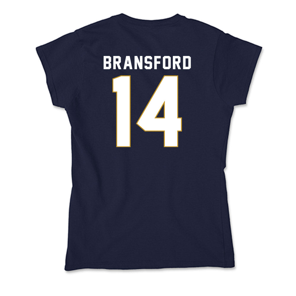 Notre Dame - NCAA Women's Basketball : Kk Bransford - Soft Style Women’s T-Shirt-1