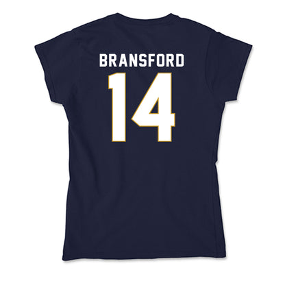 Notre Dame - NCAA Women's Basketball : Kk Bransford - Soft Style Women’s T-Shirt-1