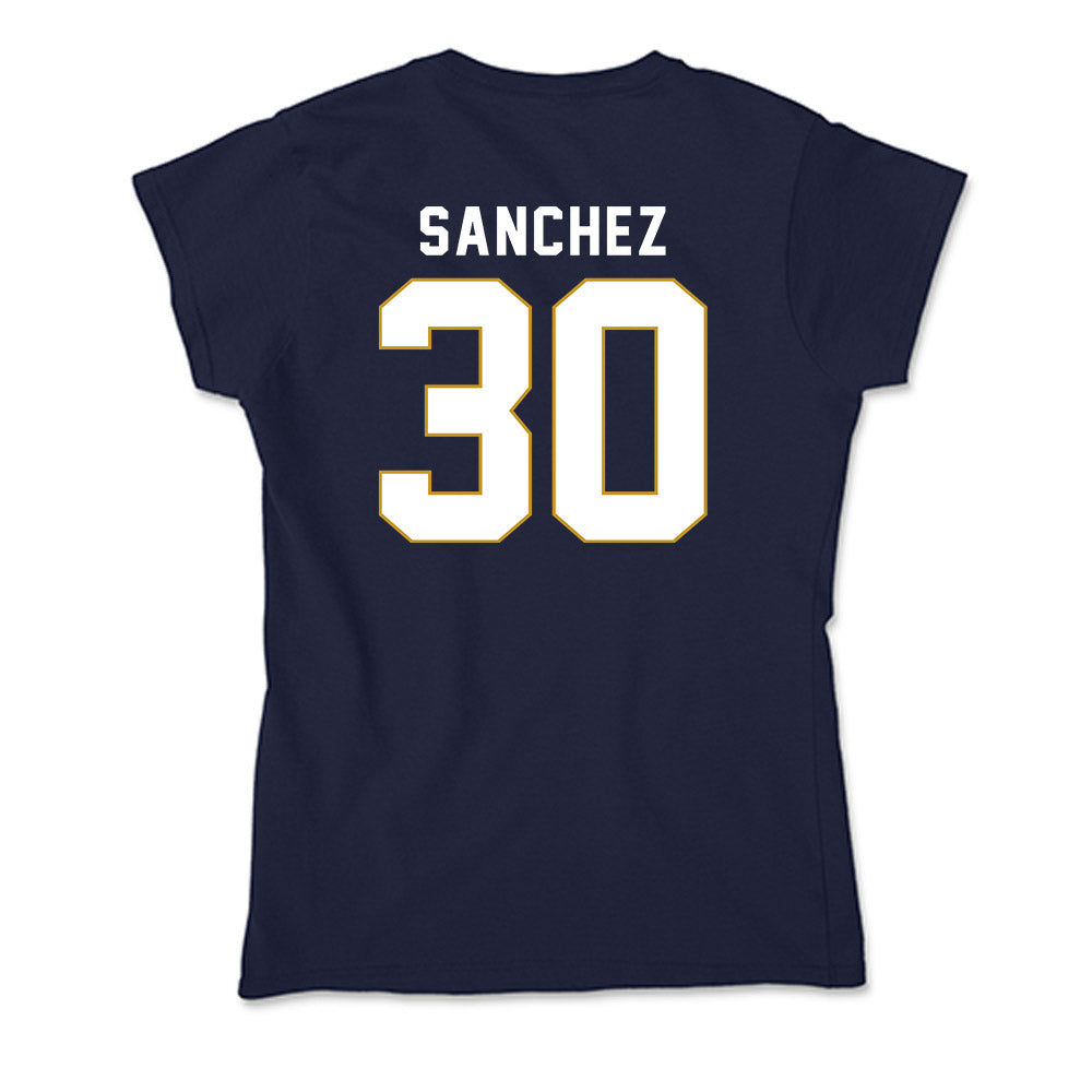 Notre Dame - NCAA Women's Basketball : Gisela Sanchez - Soft Style Women’s T-Shirt-1