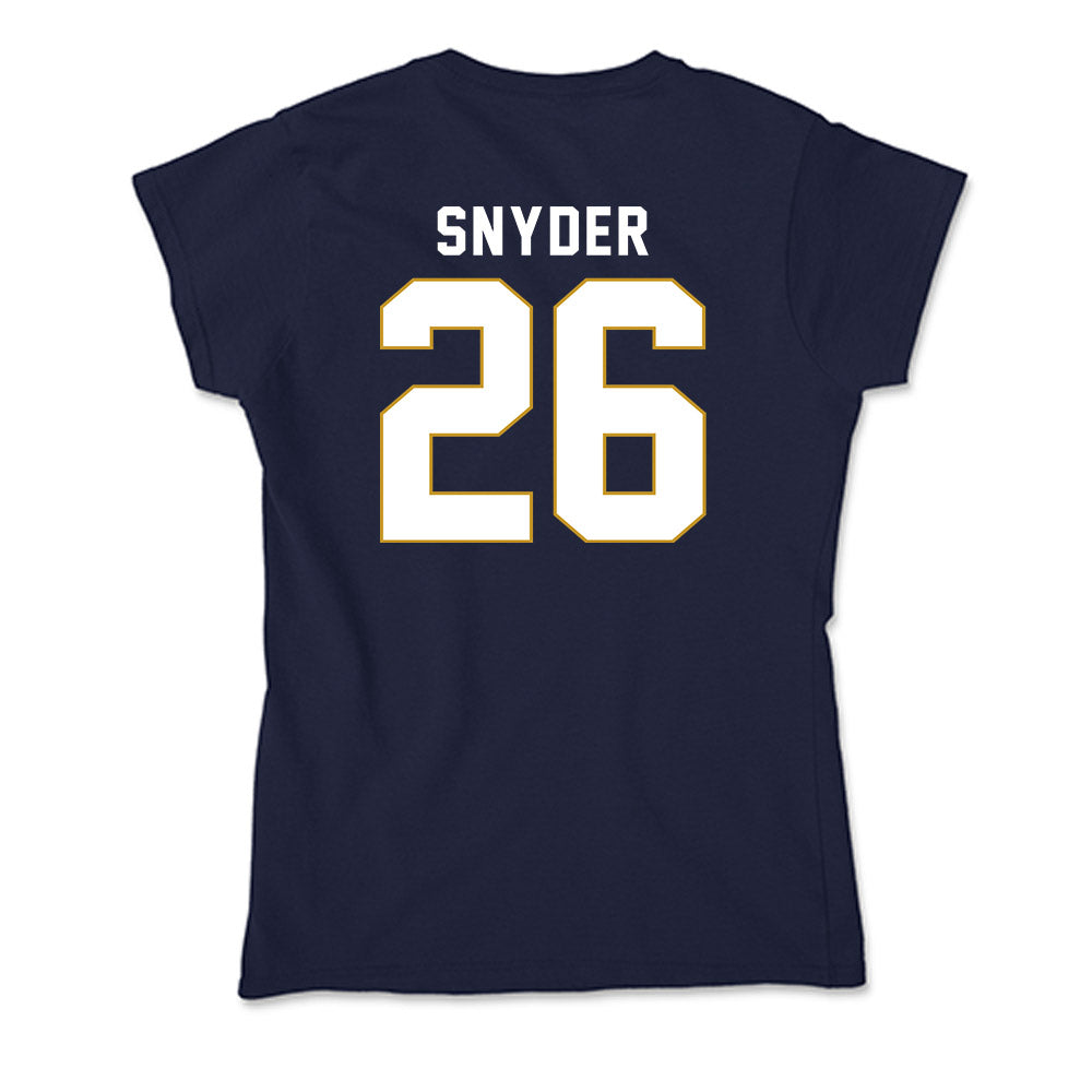 Notre Dame - NCAA Baseball : Garrett Snyder - Soft Style Women’s T-Shirt-1