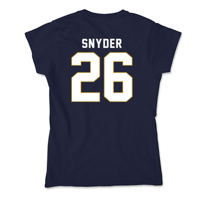Notre Dame - NCAA Baseball : Garrett Snyder - Soft Style Women’s T-Shirt-1