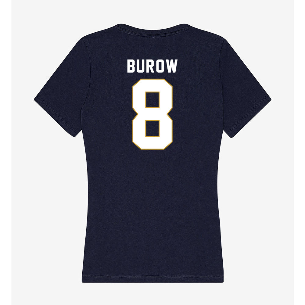 Notre Dame - NCAA Men's Basketball : Jacob Burow - Women's V-Neck T-Shirt-1