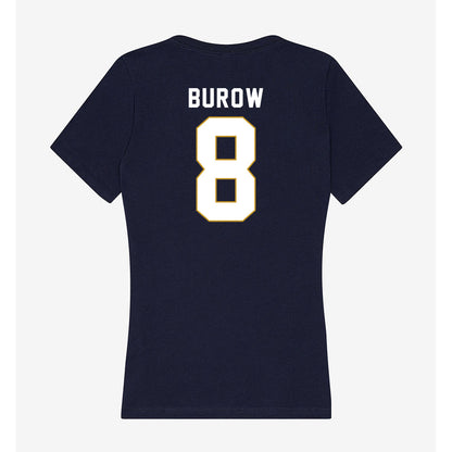 Notre Dame - NCAA Men's Basketball : Jacob Burow - Women's V-Neck T-Shirt-1