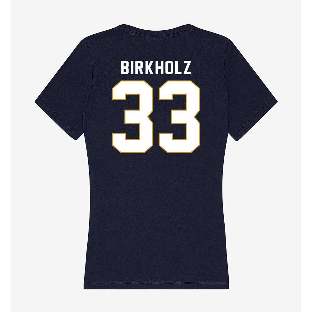 Notre Dame - NCAA Baseball : Radek Birkholz - Women's V-Neck T-Shirt-1