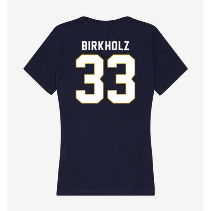 Notre Dame - NCAA Baseball : Radek Birkholz - Women's V-Neck T-Shirt-1