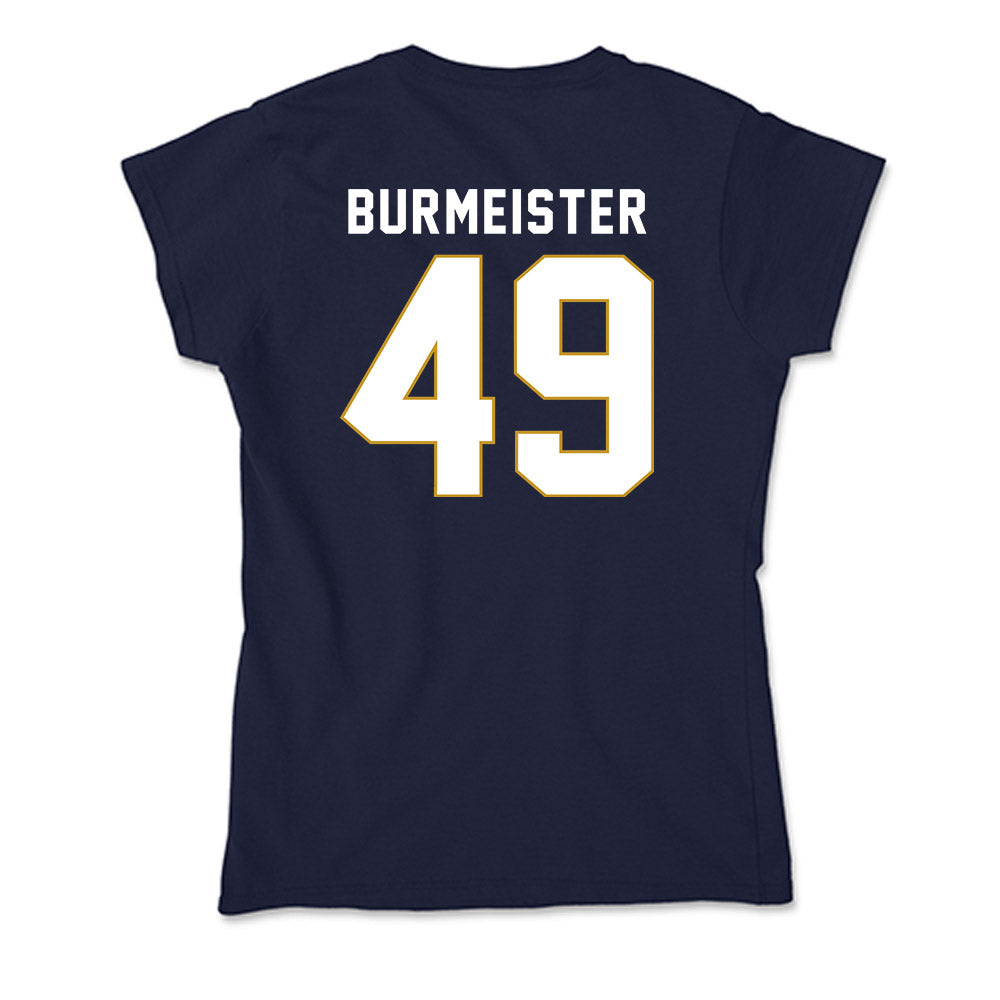 Notre Dame - NCAA Men's Lacrosse : Ben Burmeister - Soft Style Women’s T-Shirt-1