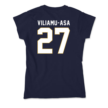 Notre Dame - NCAA Football : Kyngstonn Viliamu-Asa - Soft Style Women’s T-Shirt-1