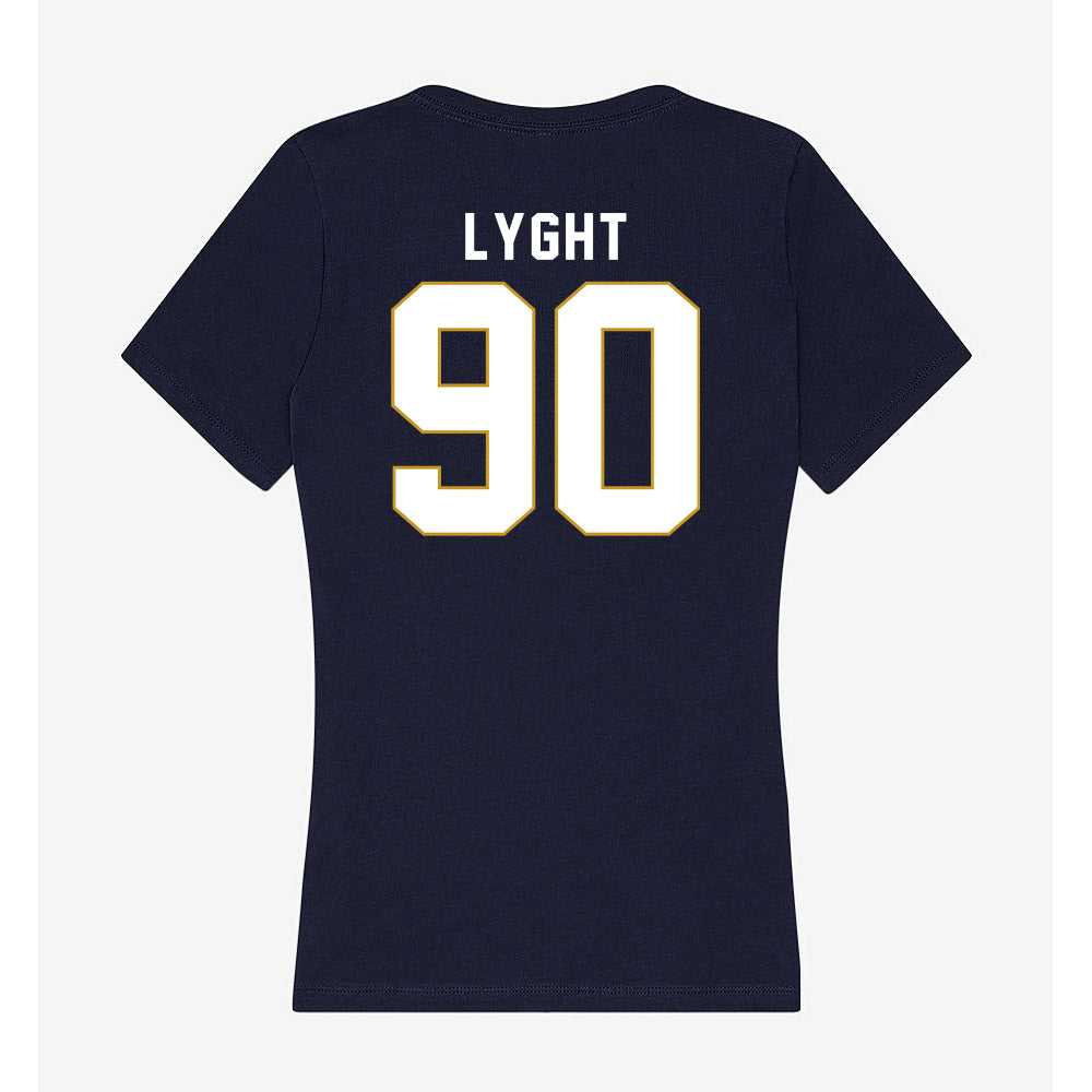 Notre Dame - NCAA Men's Lacrosse : Shawn Lyght - Women's V-Neck T-Shirt-1