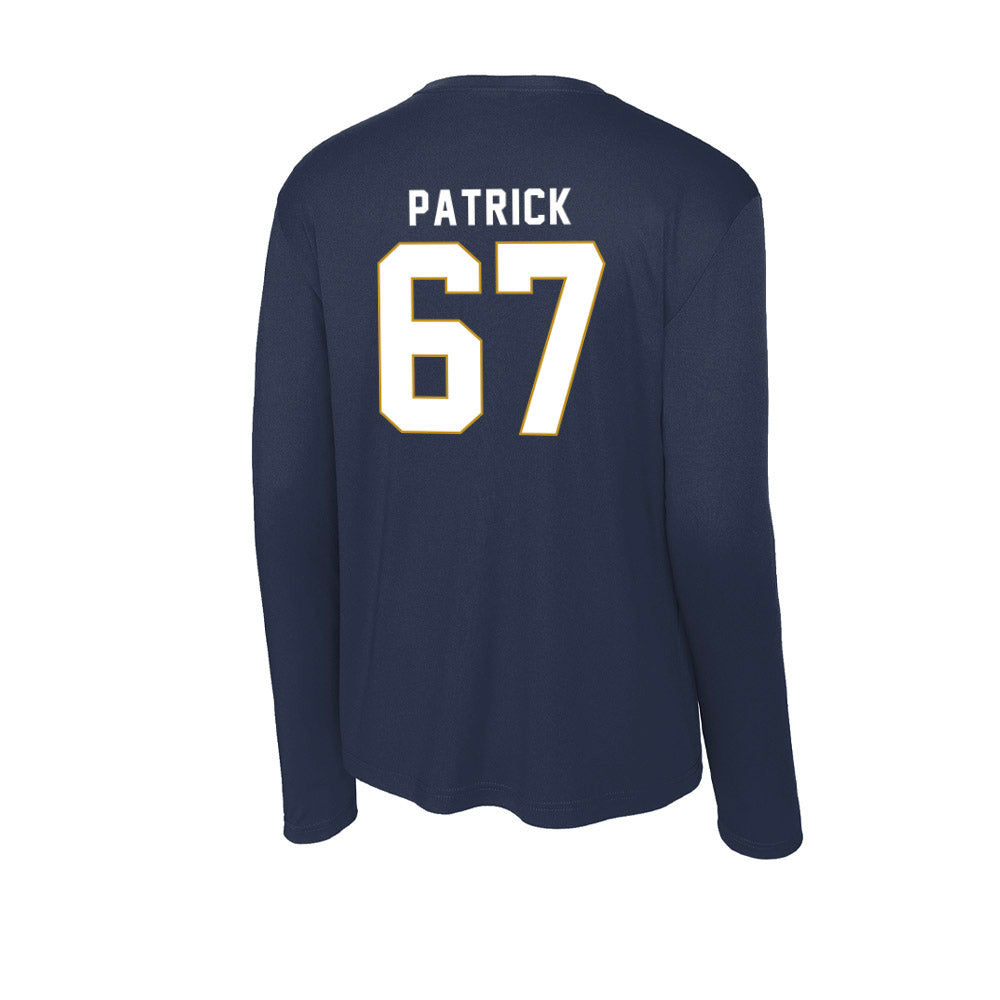 Notre Dame - NCAA Football : Gregory Patrick - Activewear Long Sleeve T-Shirt-1