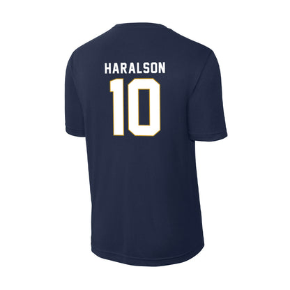 Notre Dame - NCAA Men's Basketball : Jalen Haralson - Activewear T-Shirt-1