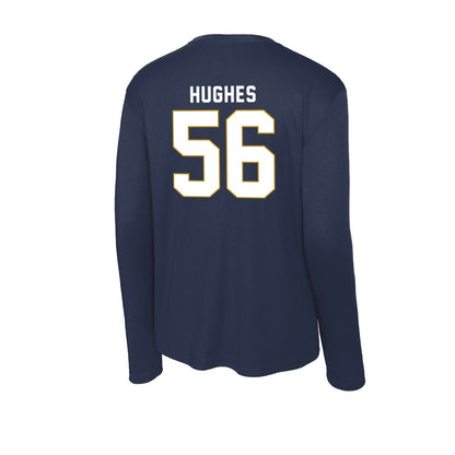 Notre Dame - NCAA Football : Elijah Hughes - Activewear Long Sleeve T-Shirt-1