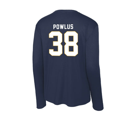 Notre Dame - NCAA Football : Tommy Powlus - Activewear Long Sleeve T-Shirt-1