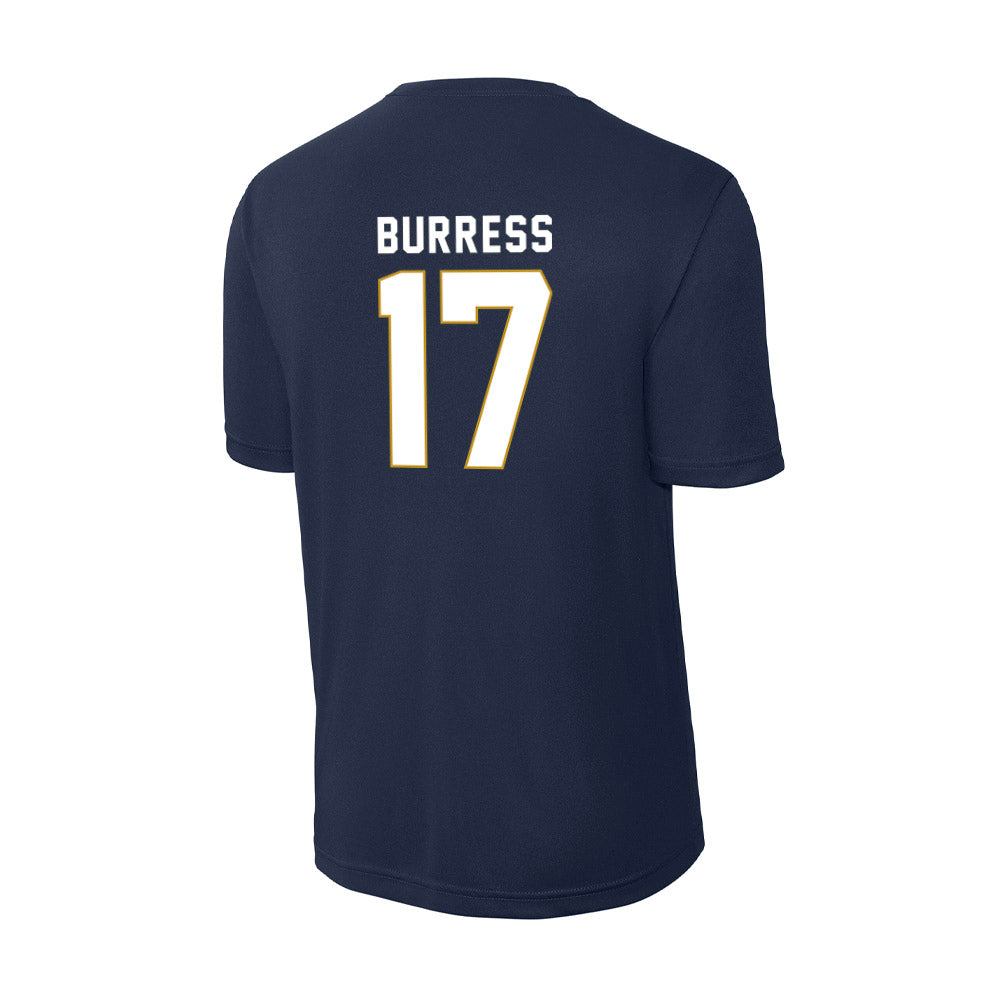 Notre Dame - NCAA Football : Elijah Burress - Activewear T-Shirt-1