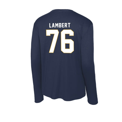 Notre Dame - NCAA Football : Guerby Lambert - Activewear Long Sleeve T-Shirt-1