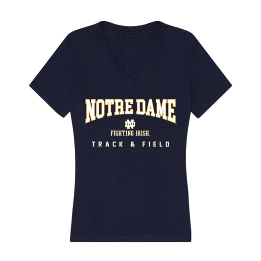 Notre Dame - NCAA Men's Track & Field : Talon Beichler - Women's V-Neck T-Shirt-0