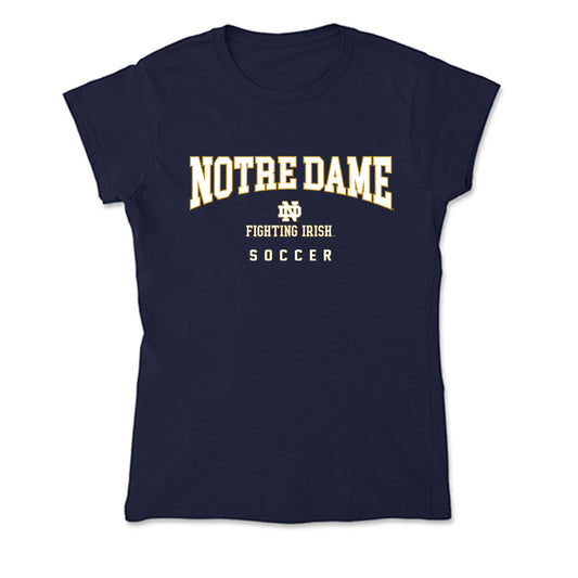 Notre Dame - NCAA Men's Soccer : Maverick McCoy - Soft Style Women’s T-Shirt-0