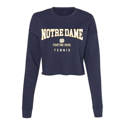 Notre Dame - NCAA Women's Tennis : Gabriella Rawles - Women's Cropped Crew Fleece-0