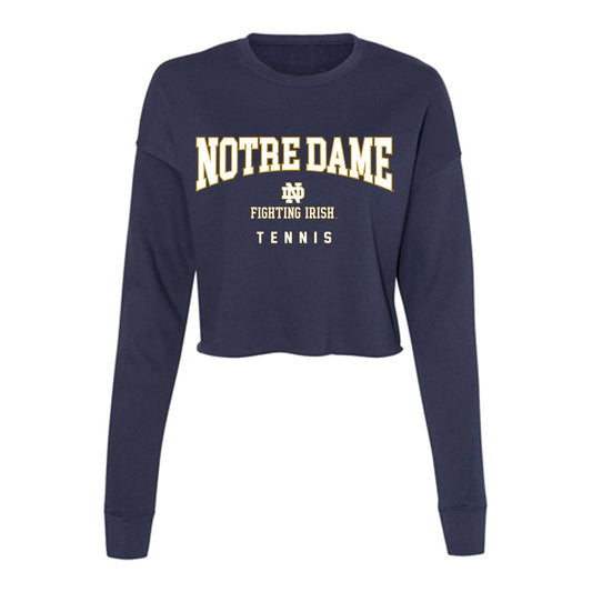 Notre Dame - NCAA Women's Tennis : Gabriella Rawles - Women's Cropped Crew Fleece-0