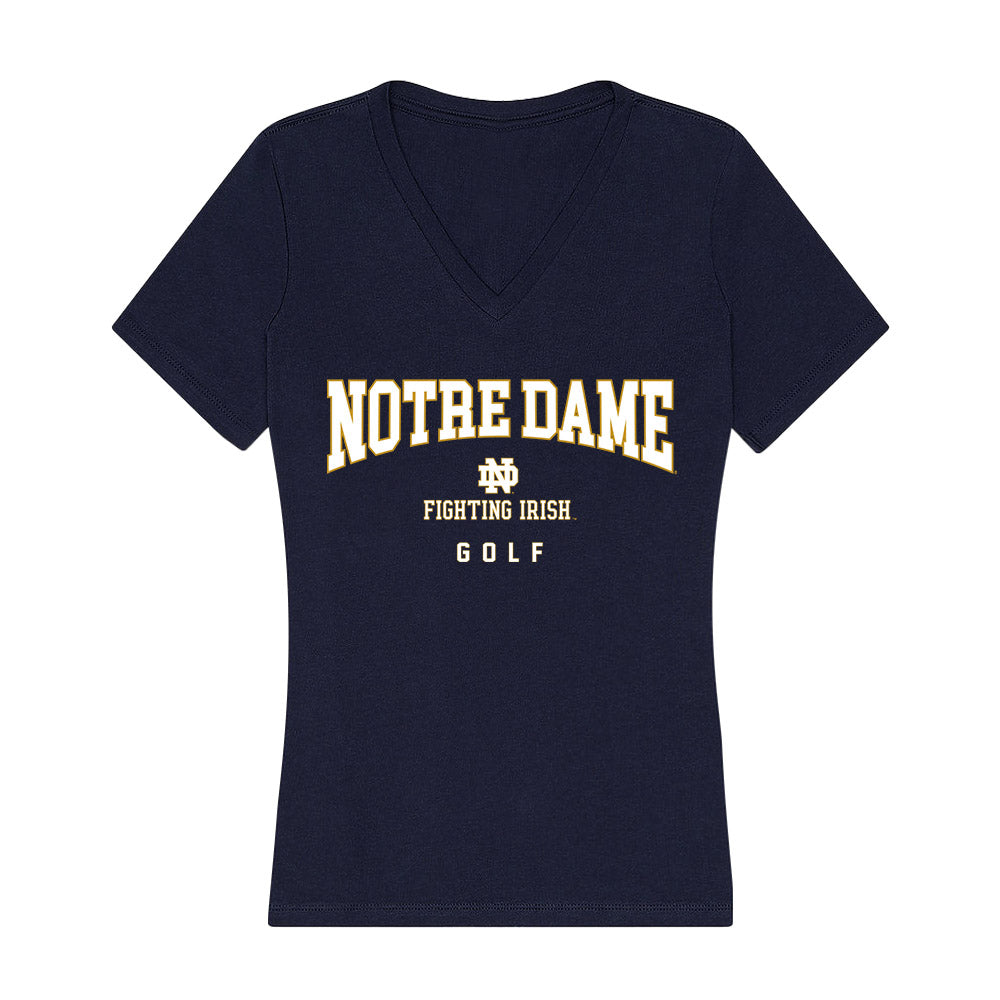 Notre Dame - NCAA Women's Golf : Jordan Levitt - Women's V-Neck T-Shirt-0