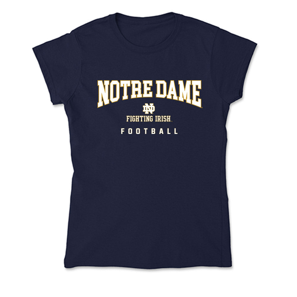 Notre Dame - NCAA Football : Tyler Merrill - Soft Style Women’s T-Shirt-0