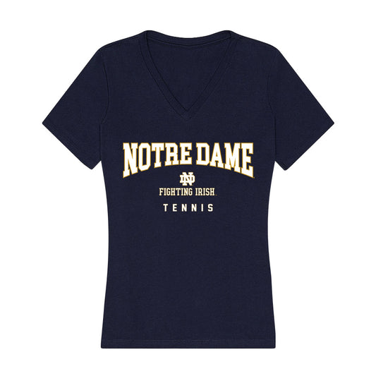 Notre Dame - NCAA Women's Tennis : Bianca Molnar - Women's V-Neck T-Shirt-0