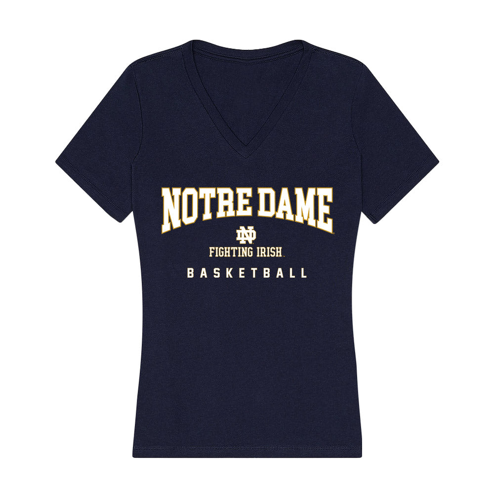 Notre Dame - NCAA Women's Basketball : Madison St. Rose - Women's V-Neck T-Shirt-0