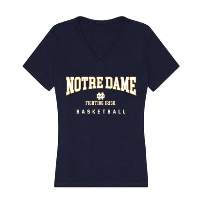 Notre Dame - NCAA Women's Basketball : Madison St. Rose - Women's V-Neck T-Shirt-0