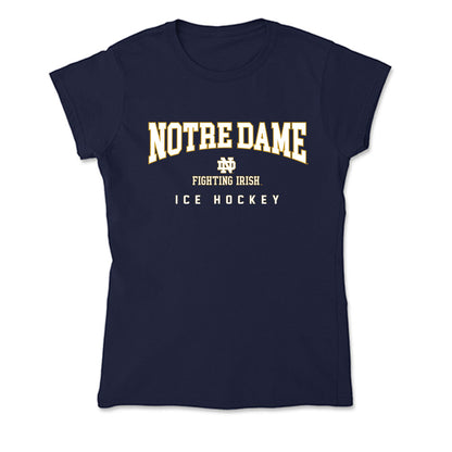 Notre Dame - NCAA Men's Ice Hockey : Jaedon Kerr - Soft Style Women’s T-Shirt-0